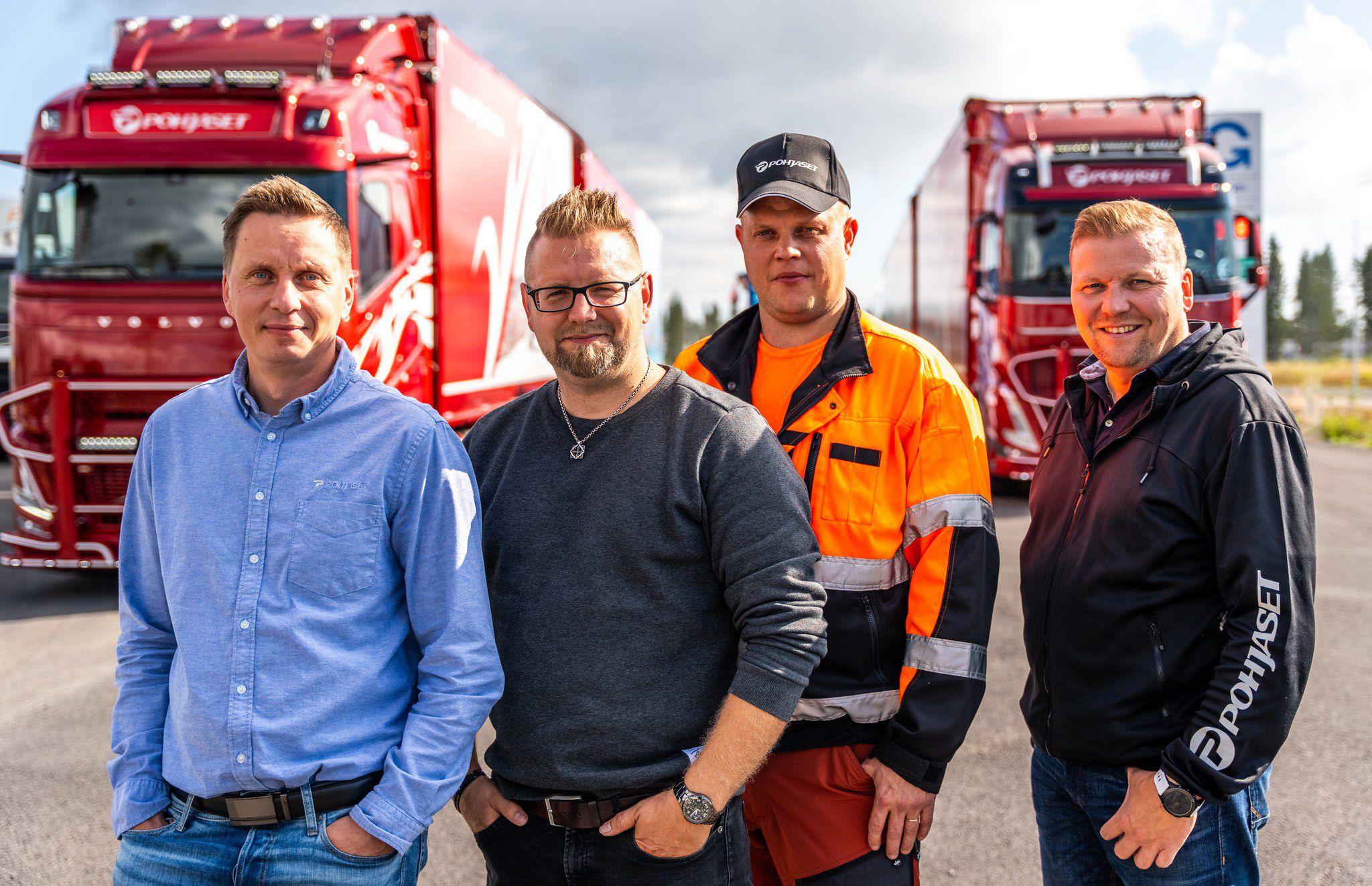 Kuvassa Petri Pohjanen, Juha Alalääkkölä, Ville-Veikko Kehusmaa ja Janne Pohjanen.