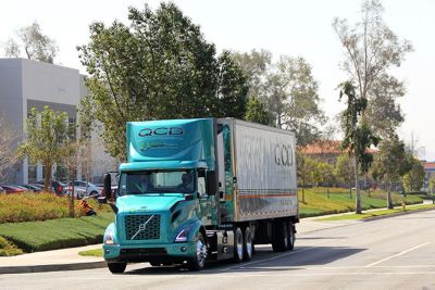 QCD increased its total Volvo VNR Electric order to 45 trucks that will deliver products to restaurants and coffee shops throughout Southern California.