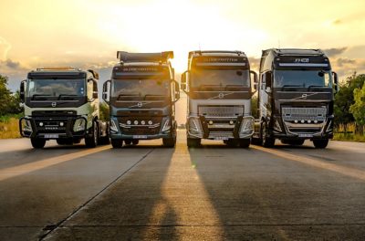 Volvo Range with auxilary lights