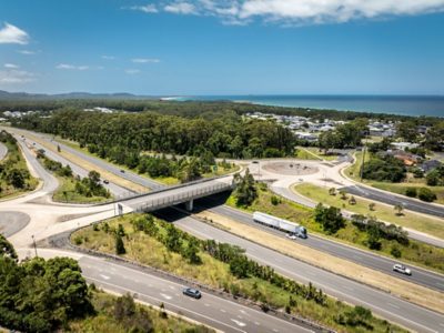 Roundabout viewed from above