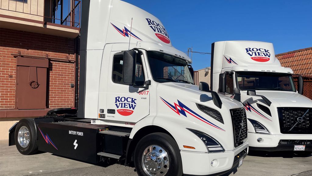 Rockview Farms Deploys Volvo LIGHTS Project’s Final Two Volvo VNR Electric Trucks