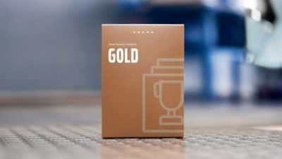 Closeup of the Gold Contract package