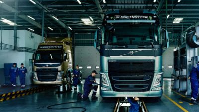 Volvo trucks services servicing contracts gold workshop pit