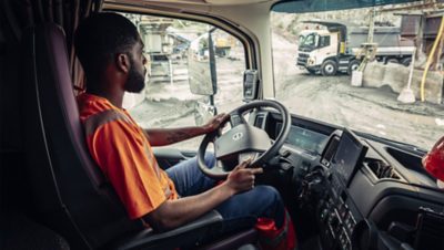 Driver in the cabin