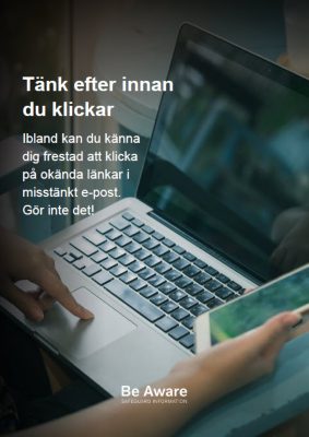 Tank efter innan du klickar
