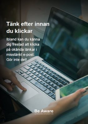 Tank efter innan du klickar