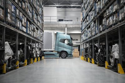 Volvo Truck in workshop