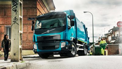 The gas-powered Volvo FE CNG is optimised for urban assignments.