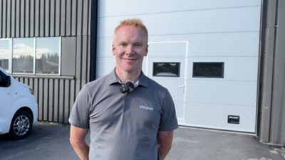 Vegard Aasheim, servicemarkedsleder hos Volmax Kongsvinger
