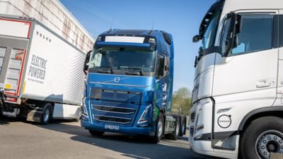 Tre utøvere fra skiskytterlandslaget var nylig på besøk hos Volvo Truck Center på Furuset