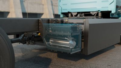 Volvo VNR Electric equipped with electric power take-off (ePTO), enabling battery-powered operation of auxiliary equipment for zero-tailpipe emission jobsite applications.