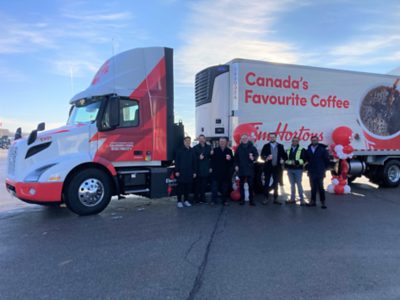 Volvo VNR Electric Trucks Deployed by Tim Hortons as Company Begins First Zero-Tailpipe Emission Deliveries in Ontario and British Columbia, Canada 