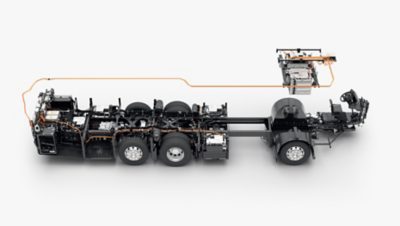 A picture of the Volvo BZR LE Electric chassis