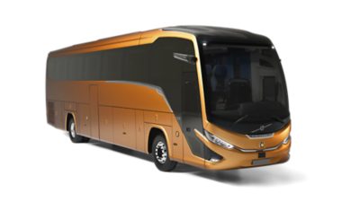 Studio image of a Volvo B13R – Marcopolo Paradiso G8 