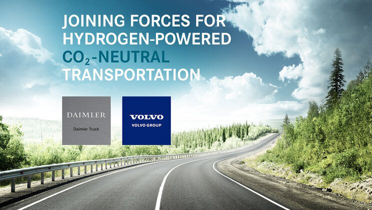 Volvo Group en Daimler in joint-venture voor grootschalige productie van brandstofcellen voor waterstoftrucks