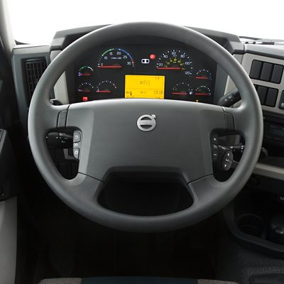Volvo FE interior steering wheel