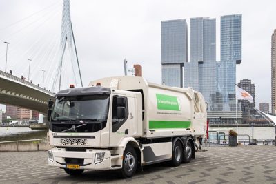 Gemeente Rotterdam heeft al een paar jaar ervaring met elektrisch rijden, onder andere met de Volvo FE Electric.