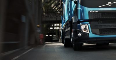 Volvo FE headlights alley blue truck