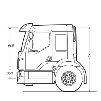 Volvo FE Low entry cab with extra-low instep