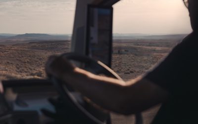 Man driving