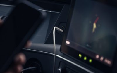 Phone charging in vehicle