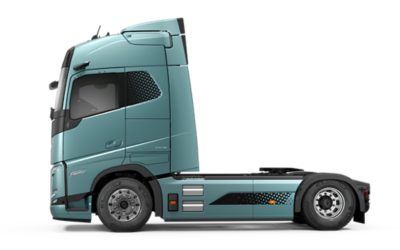 Seitenansicht des Volvo FH Electric