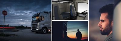 Life on the road with overnight stays in the Volvo FH is comfortable.