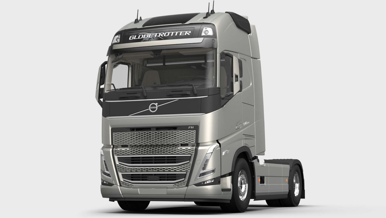 Volvo FH specifications for cab measurements, cab height and cab features.