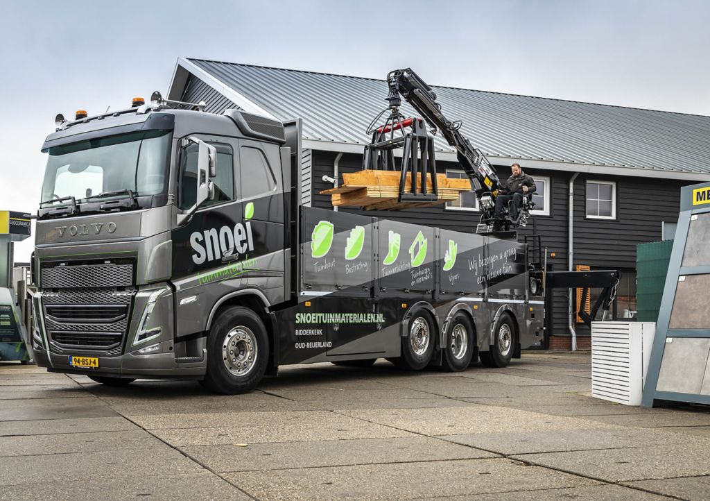 Optimaal laadvermogen met Volvo FH TAG-XL voor Snoei Tuinmaterialen