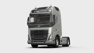 The Volvo FH exterior basic with sturdy front trim.