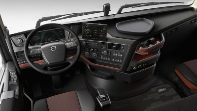 A Volvo FH16 kabinjának felszereltsége.