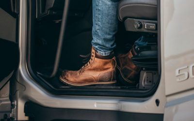 Man sitting in a truck