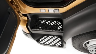 The Volvo FL entry steps features a slip-free coating