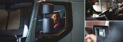 Interiorul cabinei Volvo FL oferă un mediu de lucru excelent.