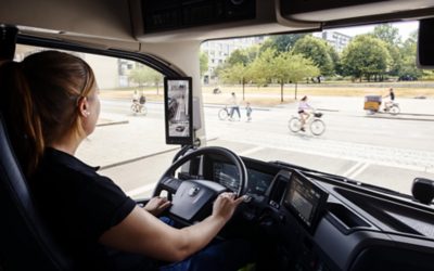 Camera monitor system from inside a truck