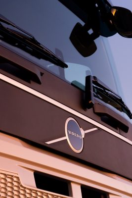 Headlights detailed of Volvo FM Electric