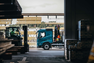 Volvo FM in building and construction.