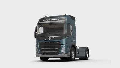 The Volvo FM with basic exterior trim.