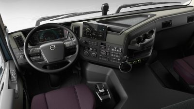 The Volvo FM interior Dynamic trim.