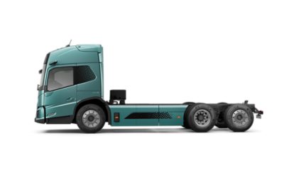 Vue latérale du Volvo FH Aero Electric