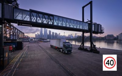 Volvo FM in a logistic centre