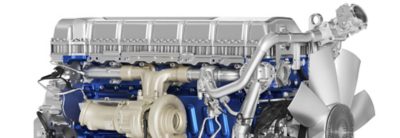 Volvo FM kan leveres med en rekke diesel- og gassdrevne motorer.