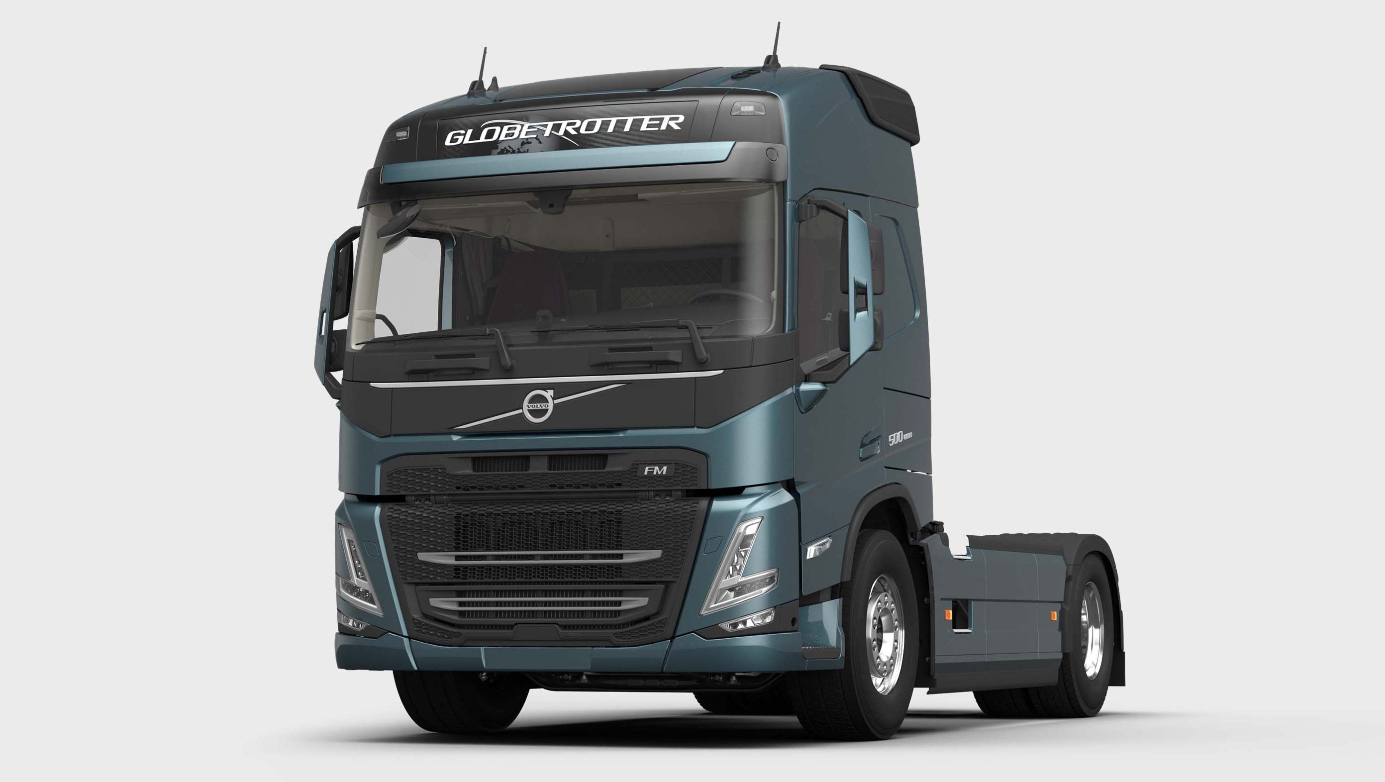 Volvo FM specifications for cab measurements, cab height and cab features.