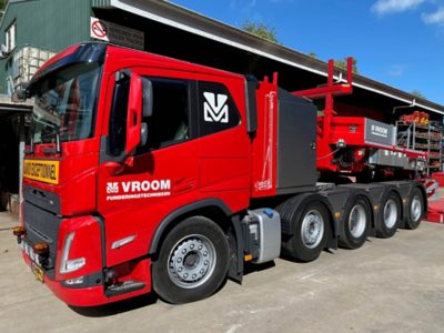 Laadstekker bij elektrische Volvo-truck