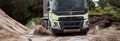 The Volvo FMX front axles can take up to 10 tonnes each.