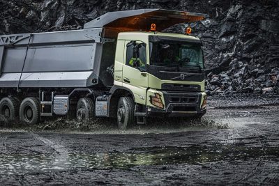 The Volvo FMX is perfect when going off-road