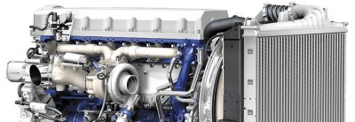 The Volvo FMX is available with eight engines.