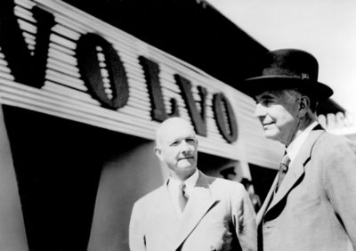 The two founders of Volvo Group