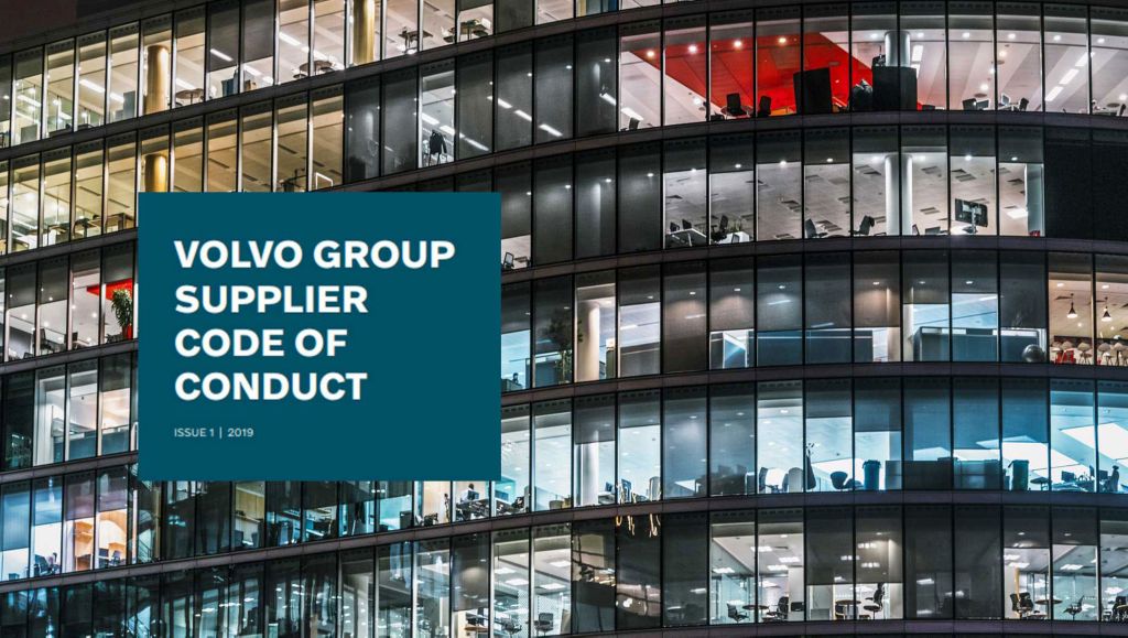 Le groupe Volvo lance un Code de conduite des fournisseurs