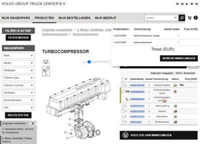 Bestel originele Volvo-truckonderdelen online via de Volvo Parts Store